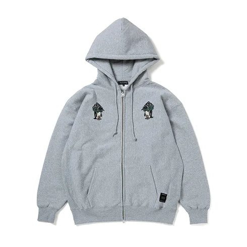 430 fourthirty / AF "MOUNT PENGUIN" EMB Z/U PARKA / フォーサーティ マウンテンペンギン 刺繍 ジップアップ パーカー